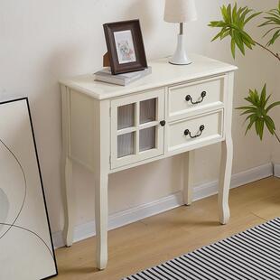 复古实装木餐边柜简约式客入户茶水FS758298柜门厅过道饰柜靠墙玄