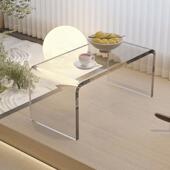 fKMnd6jT网红飘小茶桌子窗台透明小上茶几阳台几床小桌子榻窗榻米