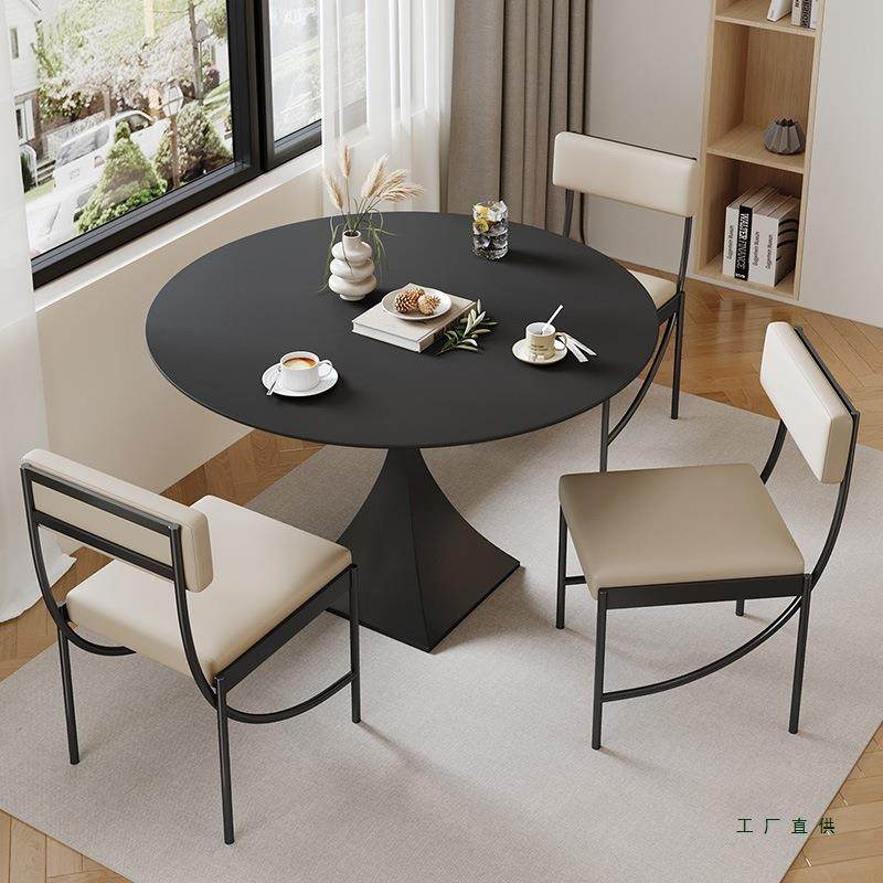 意式简岩板用圆形餐桌奶油极风家小户型阳台组桌宅寂风洽谈93478,农机/农具/农膜,其它农用工具,淘宝优惠券,粉丝福利购,淘宝优惠卷