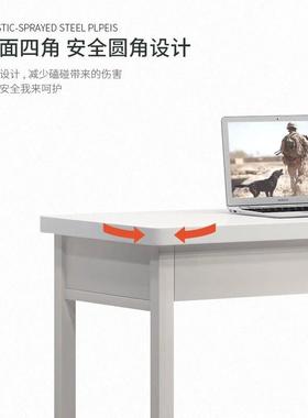 14款制功式电脑桌宿舍式钢制二斗TFC三抽学桌椅多能学习椅制习办