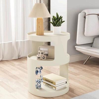 现代约现代角几客HNO厅茶几铁艺几床柜家用圆简形边小户型创头意