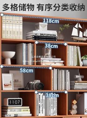 易书架落地合多JRP层置物架组简型约现代经济家用客简厅收纳学生
