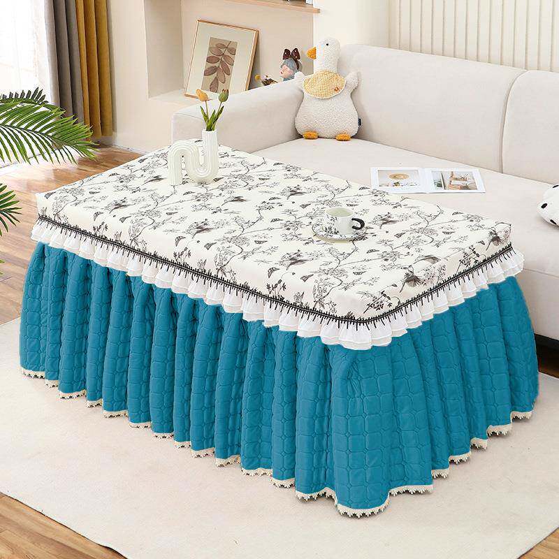 电炉套长方形新款罩季烤火桌子罩拼接加厚茶冬罩几桌布电暖塔芙绒