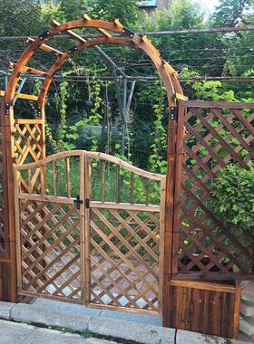 架5拱门花架子爬架防藤腐木花拱形碳F75967S8化户外庭院N爬藤支架