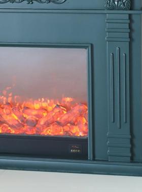 法式复焰古壁炉柜质UOK橡木结构装饰柜架仿真胶火客品厅玄关壁炉