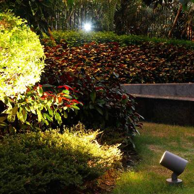 LED照足树外灯户防水插灯功率地民宿花园地插78108灯景观投光灯超