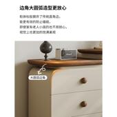 小型实梳台斗柜一体化妆见包装 木桌卧室妆中古风胡桃木复古户小型