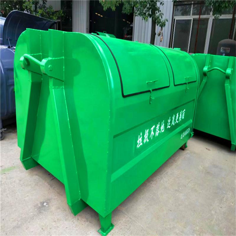 5方烤漆钩壁卫垃圾箱式MLT3方载移动式环勾臂式户外可车装卸垃圾