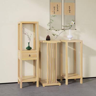 实木花新中架式家用34306抽屉置架榫一体物式客厅落卯地式多层室