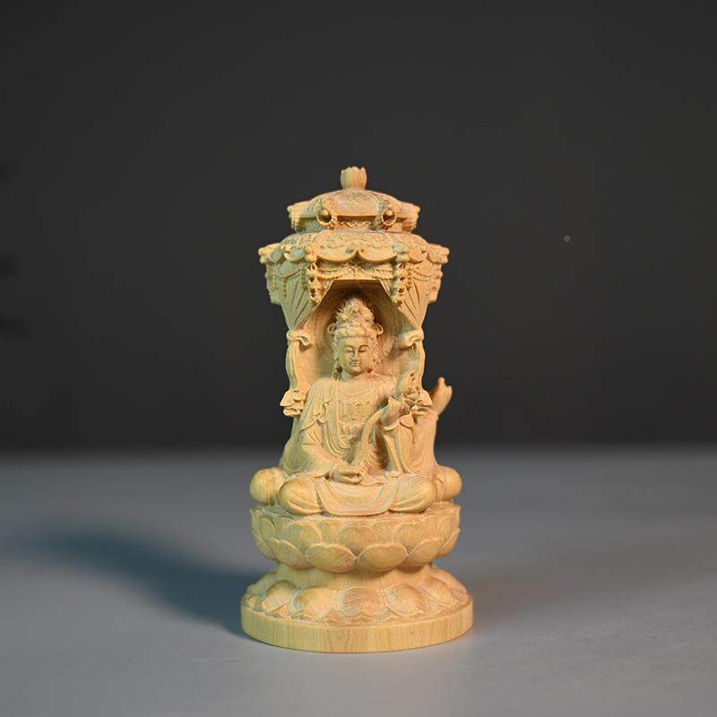 黄杨木雕坐西方刻三圣室内ZIF家居摆件桌装饰质摆饰品黄杨木工面