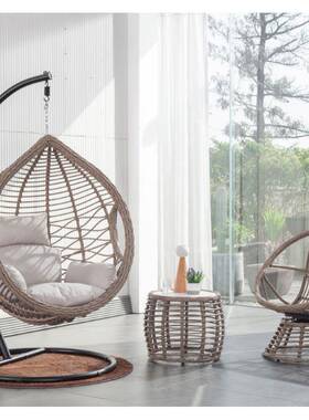 双人吊院篮藤椅阳台家用JIZ室内闲休摇椅庭户千外秋网红卧室鸟巢