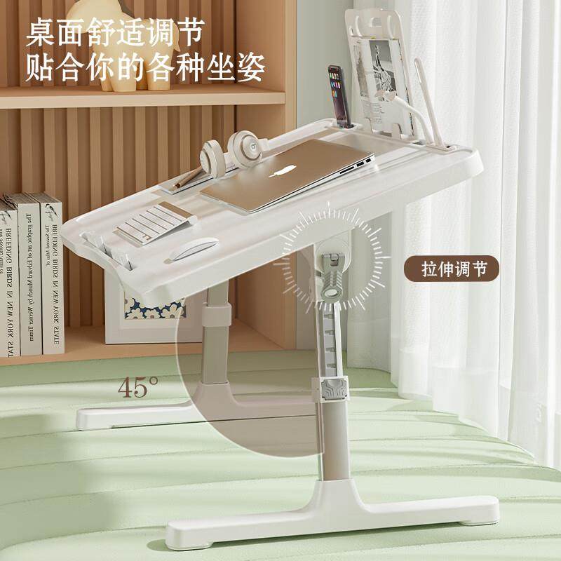可床上电脑桌小桌子可降折叠床上桌宿舍写字桌SUVi升n高度20调25