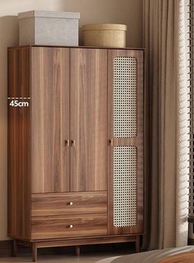 实木衣柜一顶家用29252柜卧到室组合衣橱客厅立杂物柜复古储柜物