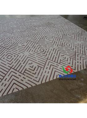 现厅代简15697约正子方形格中式客茶几沙发地毯书房卧室厅大接待