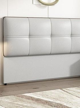 新款家用头软包超薄现床代简约款轻MTZ奢靠背免洗人头一体床落地