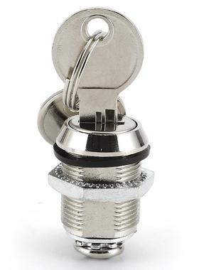 械锁设备面板转舌门锁机柜机机箱倒角圆68606带柱锁一字钥匙电柜