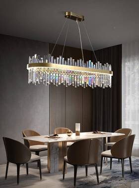 奢水晶灯客吊厅餐灯后现代灯具厅卧室吊灯TM-65112轻简约现代大气