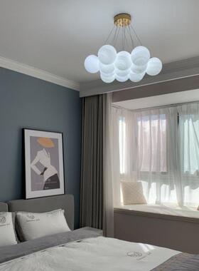 现代泡简约客厅吊灯性式LD-D080奶油风设计法师时尚个艺术网红云