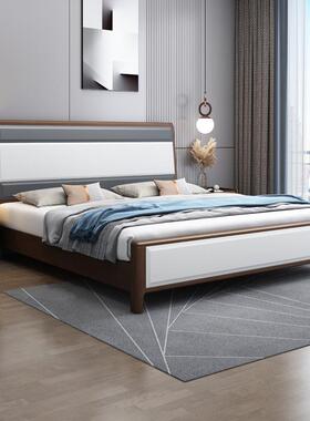 意式轻奢实木床1.5米1DLJ991.8米双床床储物抽屉现人代简约主家卧