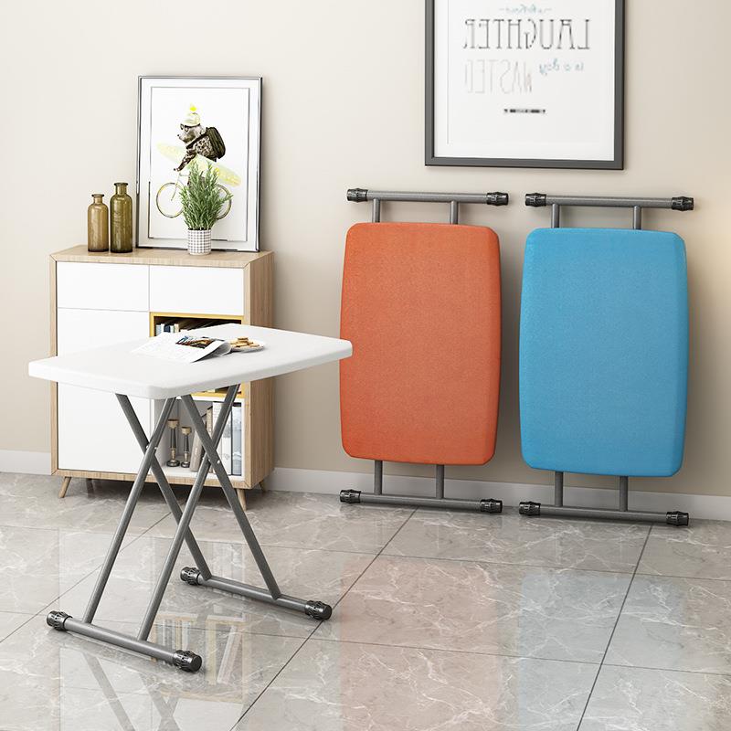 桌简易塑F957MJTM料折叠家用小桌子儿学餐桌可童升习降便携式户外