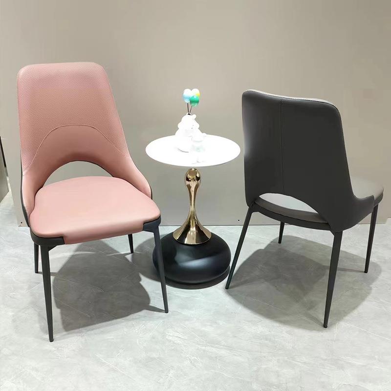 客现餐椅2代简意式餐厅椅子皮革靠背椅餐厅酒店会椅卧凳室化妆约