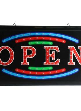 促销LED灯牌店面门口open开和关欧美热销ledopensign