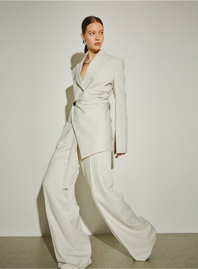 APARALLEL收腰西服/宽松直筒西裤 「赵丽颖唐嫣尚雯婕王艳同款」