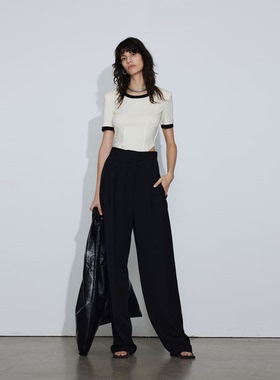 APARALLEL撞色领起梗短袖T恤