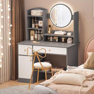 梳妆台一体柜化妆桌感卧室简约网红小户型简易化妆台梳妆镜