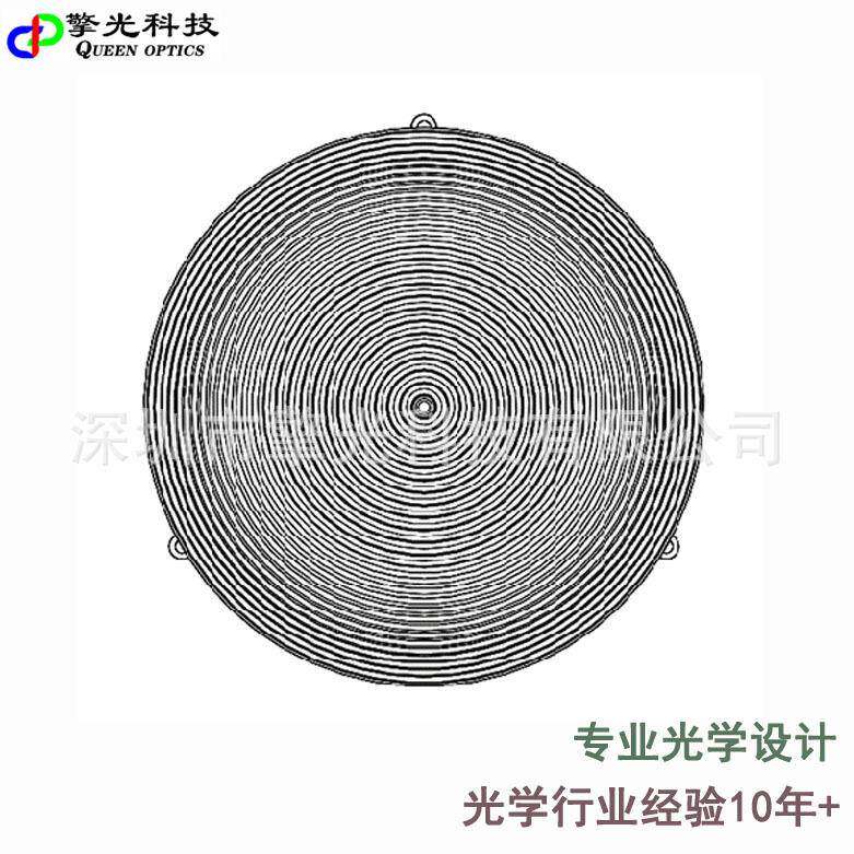 tracepro光线追迹大偏光洗墙灯透镜光学设计