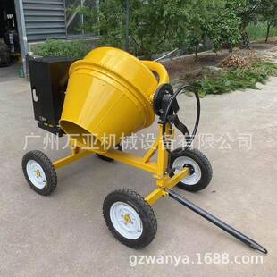 500L非洲出口型移动式搅拌机四轮柴油动力简易滚筒混凝土搅拌机