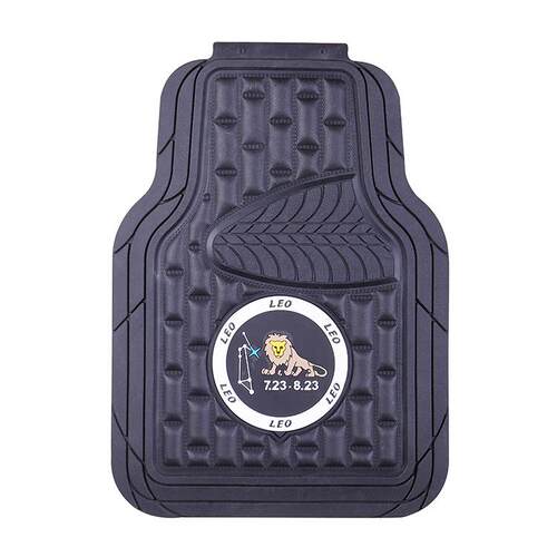 PVC汽车用品汽车脚垫防滑乳胶高品质脚垫砖纹狮子汽车通用脚垫
