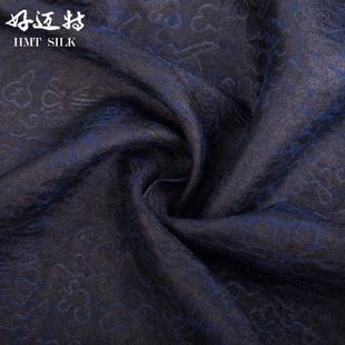 苏罗香云纱万寿纹面料中老年中式服装面料香云纱面料真丝