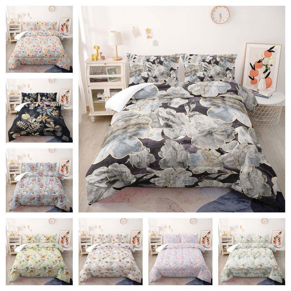 羽丝棉被子小碎花韩式花卉植物被芯直销胖被外贸