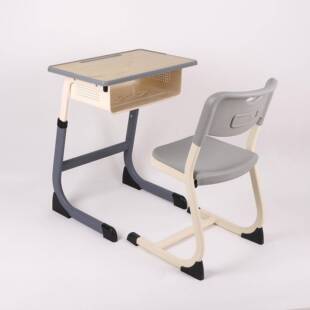 儿童学习桌中小学生教室课桌椅培训辅导班学校加厚托管班桌椅