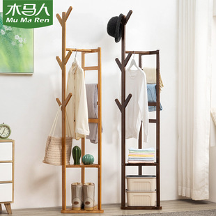 多功能衣帽架落地衣架立式 卧室简易懒人挂衣架衣架子租房家用简约