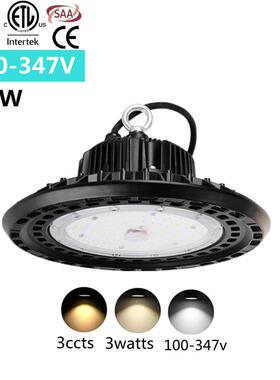 FDLC100-347V加拿大ufo工矿灯带灯罩防炫目厂房灯车间照明200W