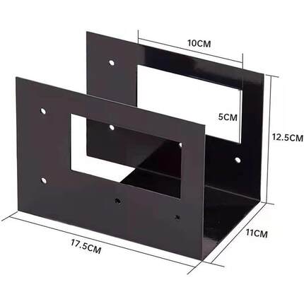 铁艺火柴架套件黑色木材堆放柴火架户外木头收纳组装支架