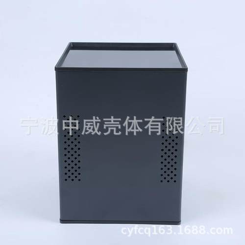 160*150*195仪表外壳控制箱电子壳体金属电源外壳(塑料面板)