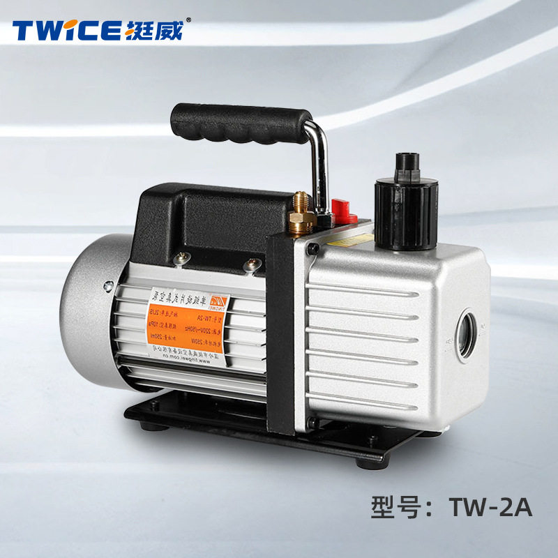挺威2升单级旋片式真空泵小型抽气泵空调制冷实验抽滤抽真空TW-2A