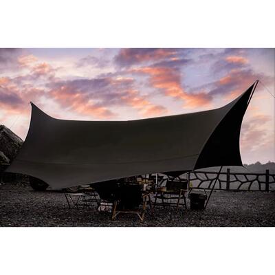 morningstar超轻多人户外露营轻量化防雨遮阳便携25平八角黑胶天