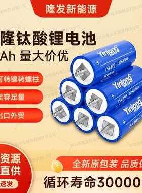 银隆LTO66160钛酸锂30AH2.3V耐低温高循环动力储能圆柱形电池