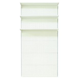 上墙洞洞板置物架挂墙式墙面收纳架子墙轨组合隔板书架金属整理架