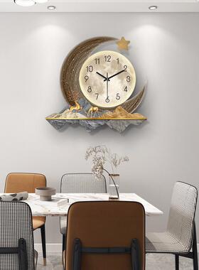 l1sCOL现代简约钟表钟厅家时挂尚用餐厅挂表创意装客饰轻奢网红时