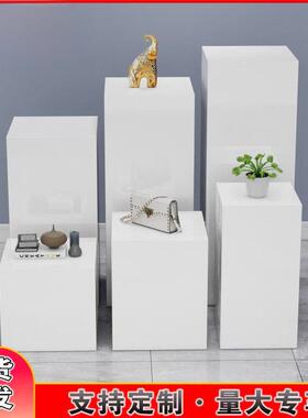 地台示台服展装店橱窗模会特白色站台底10065836陈座商业列展柜展