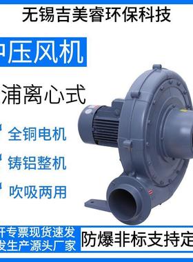 工机业除尘CX105200A设备送风吹吸两用中压风1500-w离心鼓隔爆风