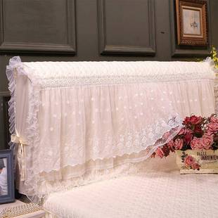 xyt2款05新刺绣蕾丝公主风床头罩套皮板保护套F76TS6T6罩梦床幻防