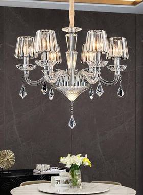 轻奢水房晶吊灯客厅33565灯欧式餐厅灯代约卧室现灯大气法简式书