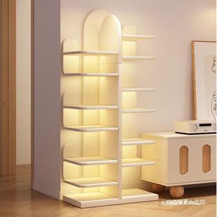 置物书柜架仙落地一体人掌靠墙柜子储物创意收纳架电视柜旁窄DHG