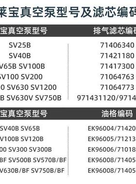 Lybeold莱宝71064763气芯芯SV1RCL00B真空泵滤油雾分离滤器
